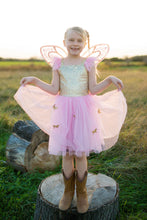 Load image into Gallery viewer, Gold Butterfly Dress w/ Wings 5-7