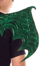 Load image into Gallery viewer, Green Dragon Wings & Mask