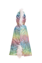 Load image into Gallery viewer, Rainbow Reversible Unicorn Dragon Cape 5-6