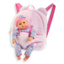 Load image into Gallery viewer, 12&quot; Plush Backpack Baby Doll Carrier