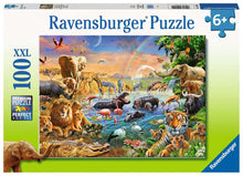 Load image into Gallery viewer, Savannah Jungle Waterhole 100pc