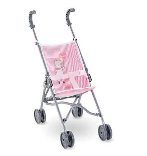 Pink Stripe Umbrella Stroller