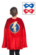 Load image into Gallery viewer, Red Hero Cape &amp; Mask 3-8 Years