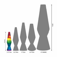 Load image into Gallery viewer, Rainbow Lava Lamp 11.5”