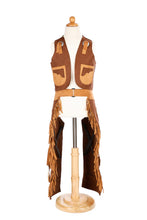 Load image into Gallery viewer, Brown Cowboy Vest &amp; Chaps 7/8