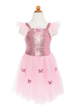 Load image into Gallery viewer, Pink Sequins Butterfly Dress &amp; Wings 5-7