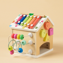 Load image into Gallery viewer, Tiny Land® Cottage Activity Cube - Rainbow