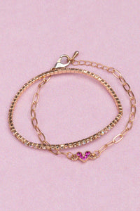 Boutique Chic Linked w Love Bracelets
