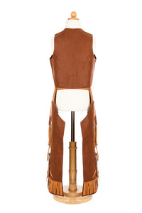 Brown Cowboy Vest & Chaps 7/8