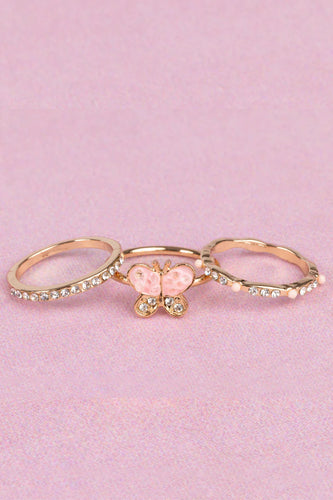 Boutique Chic Butterfly Garden Rings