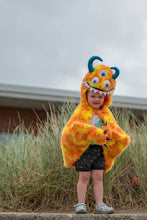 Load image into Gallery viewer, Orange Giggle the Monster Cape 4-6