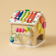 Load image into Gallery viewer, Tiny Land® Cottage Activity Cube - Rainbow