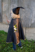 Load image into Gallery viewer, Reversible Wizard Cape &amp; Hat 4-6