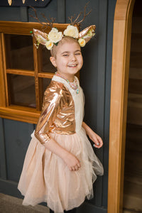 Woodland Deer  Dress 3-4