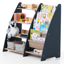 Load image into Gallery viewer, 2in1 Montessori Shelf for Books and Toys