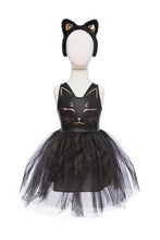 Load image into Gallery viewer, Black Cat Dress &amp; Headband Size 5-6