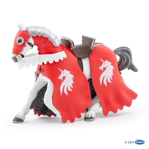 Papo Red Knight Horse