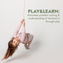Load image into Gallery viewer, 3in1 Swing &amp; Climbing Set: Rope Ladder, Gym Rings &amp; Disc Swing