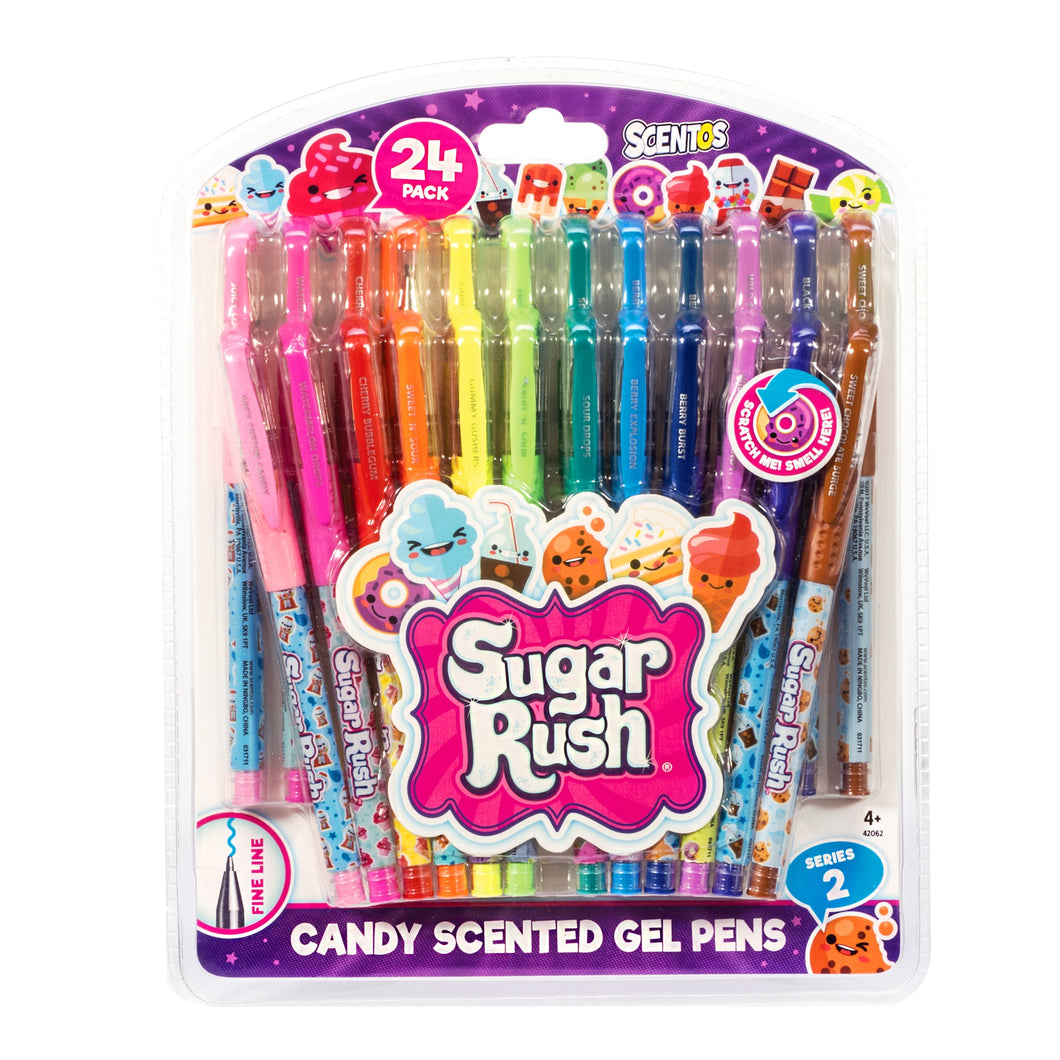 Scented Sugar Rush Gel Pens 24pk