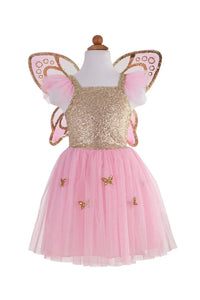 Gold Butterfly Dress w/ Wings 5-7