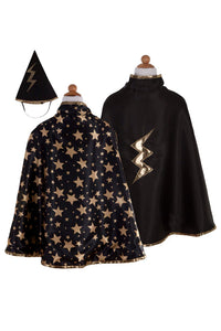 Reversible Wizard Cape & Hat 4-6