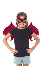 Load image into Gallery viewer, Red Dragon Wings &amp; Mask