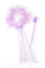 Load image into Gallery viewer, Light Pink/Lilac Fairy Halo &amp; Wand