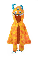 Load image into Gallery viewer, Orange Giggle the Monster Cape 4-6