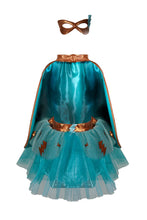 Load image into Gallery viewer, Teal Super Duper Tut/Cape/Mask Size 4-6