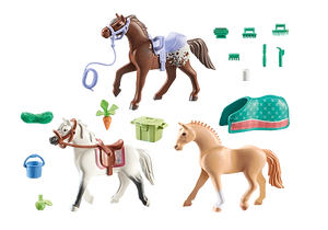 Three Horse Set: Moragn, Quarter Horse, & Shagya Araber