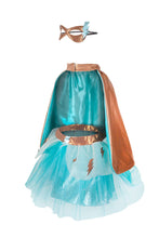 Load image into Gallery viewer, Teal Super Duper Tut/Cape/Mask Size 4-6