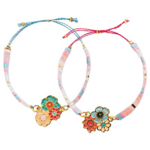 Load image into Gallery viewer, Tila and Flowers Bracelets