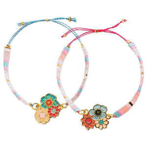 Tila and Flowers Bracelets