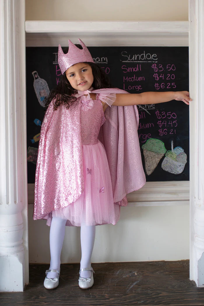 Pink Sequins Butterfly Dress & Wings 5-7