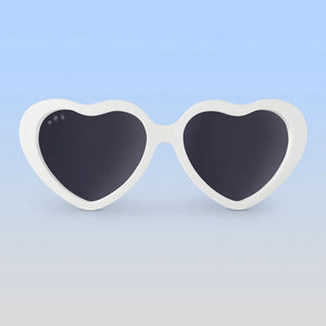 Toddler White Heart Sunglasses