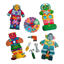 Load image into Gallery viewer, Build A Robot Shaped Spinner Game