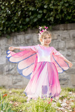 Load image into Gallery viewer, Pink Butterfly Twirl Dress with Wings S:3-4