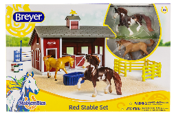 Red Stable Playset
