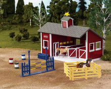Load image into Gallery viewer, Red Stable Playset
