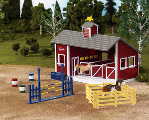 Red Stable Playset