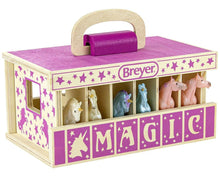 Load image into Gallery viewer, Unicorn Magic Wooden Stable Playset
