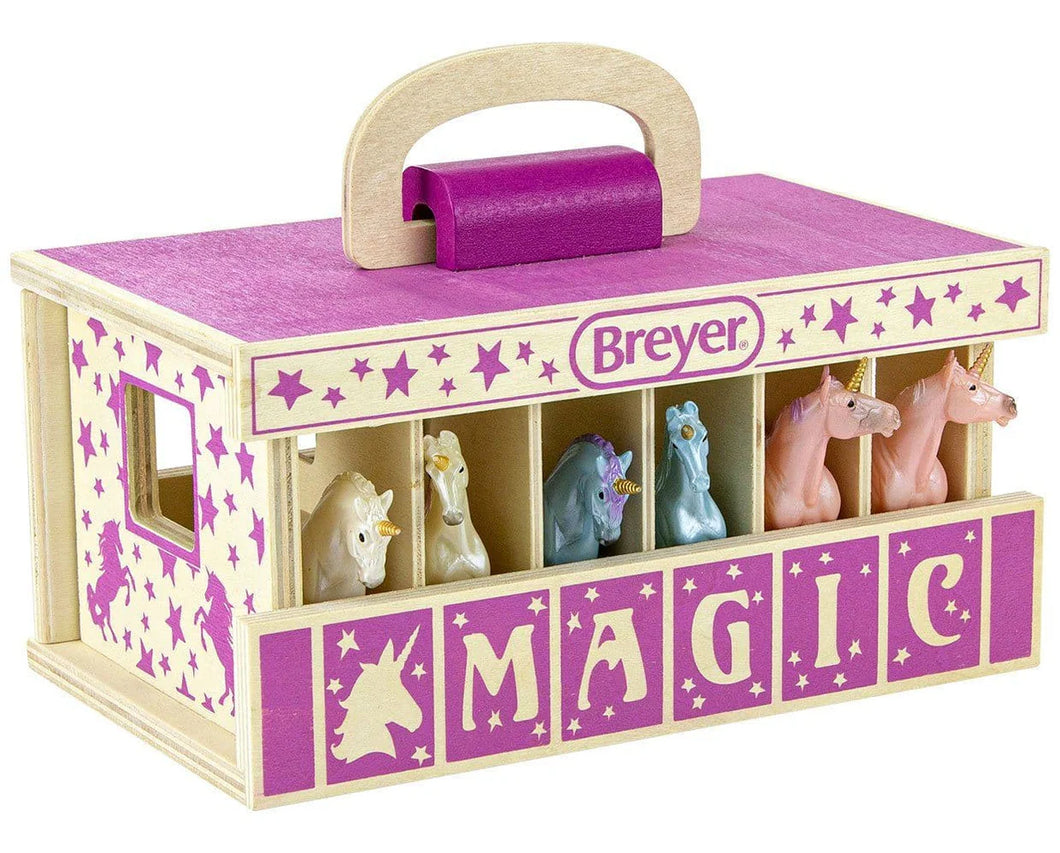 Unicorn Magic Wooden Stable Playset