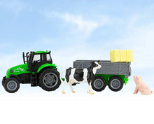 Load image into Gallery viewer, Tractor &amp; Tag-A-Long Wagon