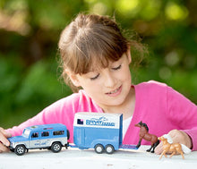 Load image into Gallery viewer, Breyer Land Rover &amp; Tag-A-Long Trailer