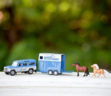 Load image into Gallery viewer, Breyer Land Rover &amp; Tag-A-Long Trailer