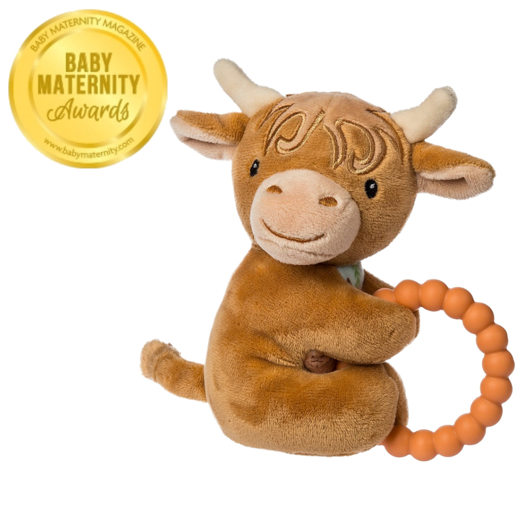Hetty Highland Cow Teether Ratttle