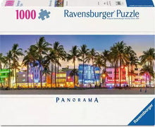 Load image into Gallery viewer, Night Glow on Ocean Drive Panoramic 1000pc