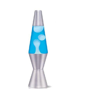 White, Blue, Silver 11.5” Lava Lamp
