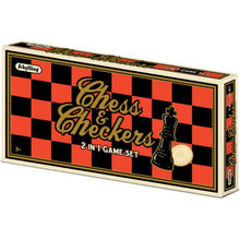Load image into Gallery viewer, Chess &amp; Checker Set