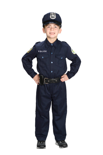 Jr. Police Officer Suit w/ Cap & Belt 4/6